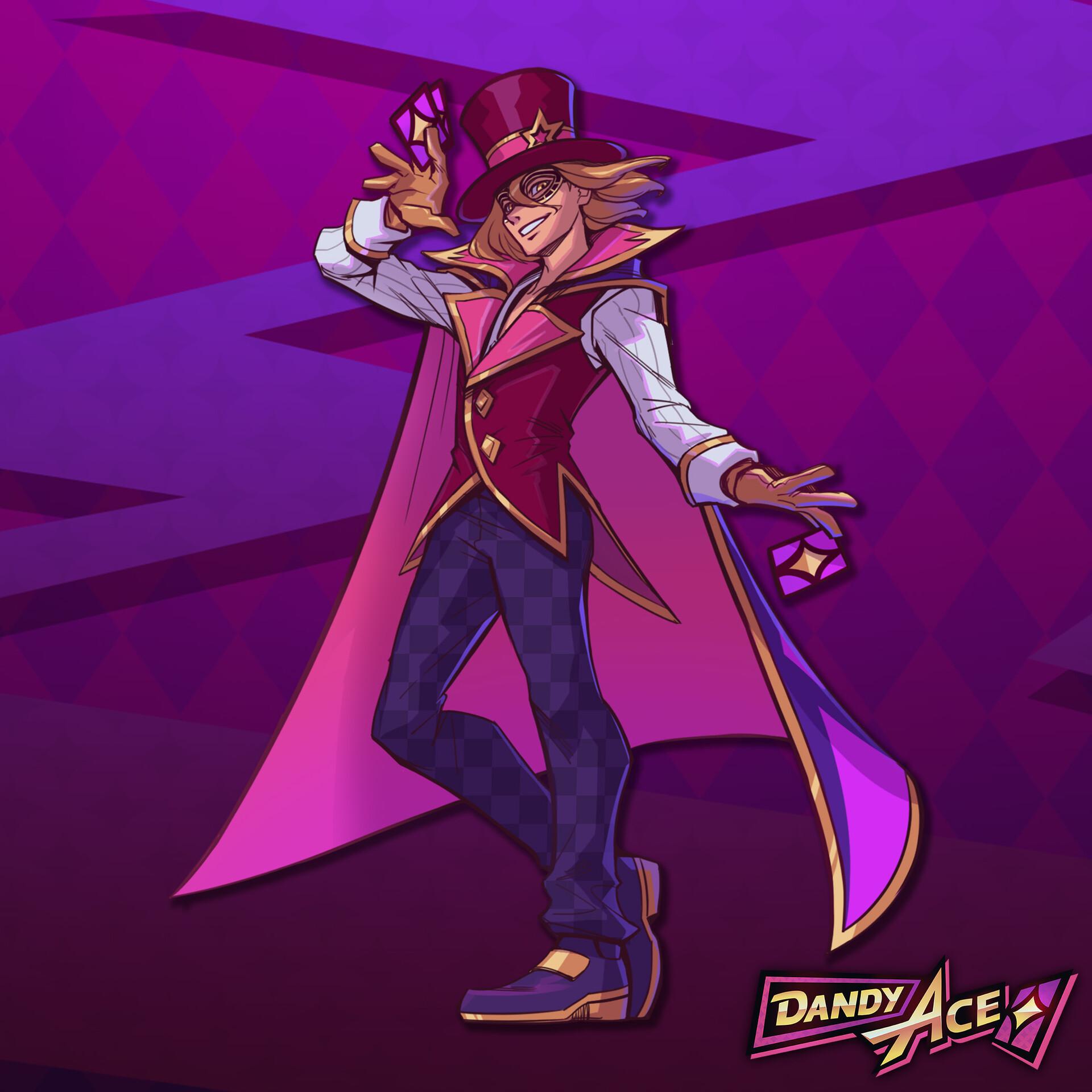 Dandy Ace battling a horde of enemies in a procedurally generated labyrinth